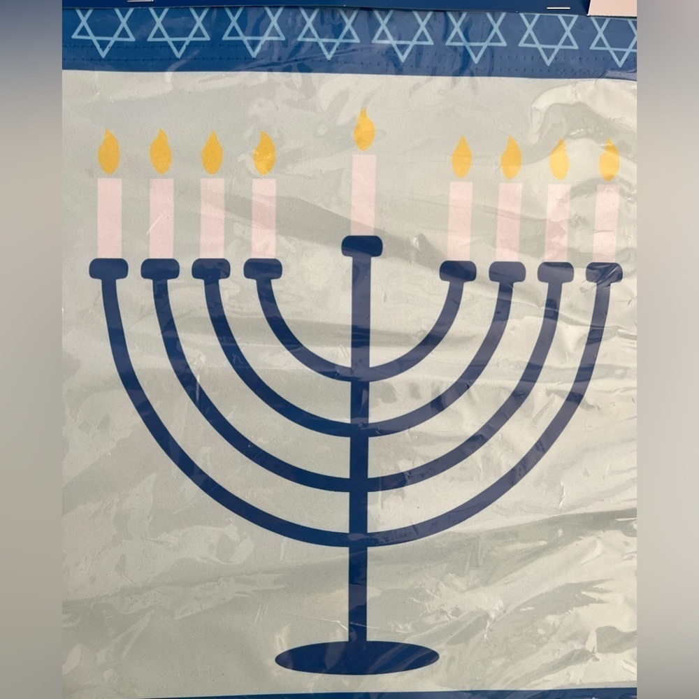 NWT indoor outdoor Hanukkah flag 12”x18” - Picture 2 of 5